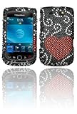 MyBat BlackBerry Torch 9800 Diamante Protector Cover - Curve Heart