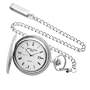 Charles-Hubert, Paris Sterling Silver Quartz Pocket Watch