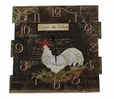 French Rooster Kitchen Wall Clock