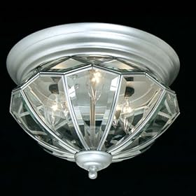 Thomas Lighting Beveled Glass Flush Ceiling Light by Thomas Lighting