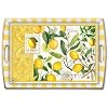 Michel Design Works Decoupage Wooden Tray, Lemons, 20 by 13-3/4 by 2-3/4-Inch