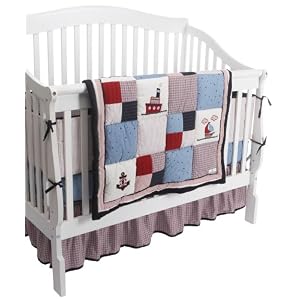 Kids 4 Piece Nautical Ocean Crib Set by Nautica