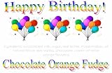 Birthday Balloons Chocolate Orange Fudge Box