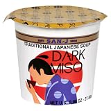 San-J Dark Miso Soup Cup, 0.96-Ounce Cups (Pack of 12)