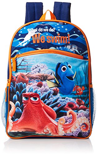 Disney Little Boys Finding Dory 16 Inch Backpack, Blue, One Size