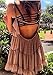 MODAL Womens Unique Design Back Sexy Crop Tank Top Cami 6-stripes Black