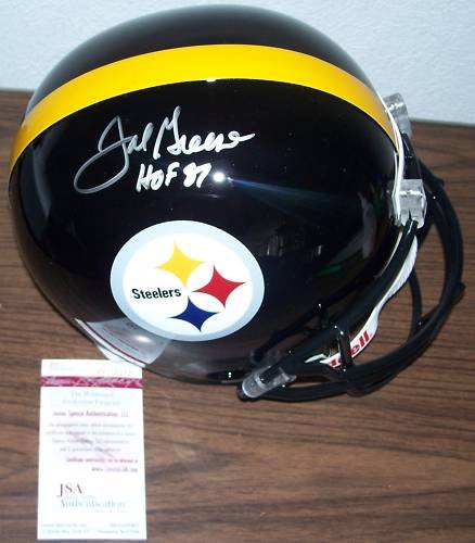 Joe Greene Full Size AUTO Helmet JSA HOF Insc STEELERS