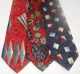 Lot of Mixed 3 Men's Silk Neckties