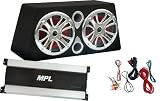 MPL MBB-300-26TZ High Powered Dual 12-Inch 1200 Watt Ported Subwoofers, Amplifier and Wiring Kit