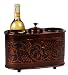 12½ x 6 x 9¼ Ant. Emb. Two Bottle Wine Chiller