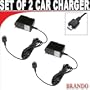 Set of 2 travel chargers for Your LG CE110