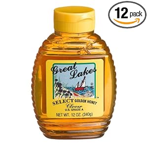 Great Lakes Select Honey, 12-Ounce Plastic Flat (Pack of 12) by Great Lakes