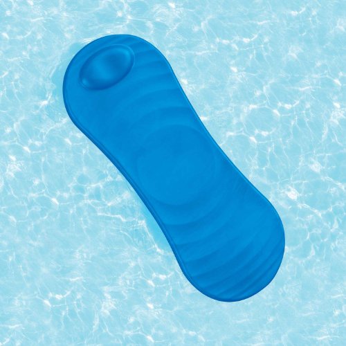 Emerald Isle Pool Float 74 Long With Pillow Blue Petra Hanssonler
