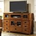 American Craftsman Design Mission 62 TV Stand with Hutch in Medium Cherry