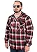 Woodland Supply Co. Men's Sherpa Lined Plaid Hooded Shirt Jacket