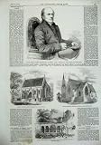 1856 BISHOP DURHAM GERMAN CHURCH PROTESTANT NORMAN ARCH