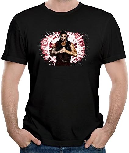Mens Roman Reigns WWE Wrestler O Neck Short Sleeve T Shirt Tee