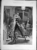 1882 THE-RETURN WLAKER SOLDIER HOME-COMING PRINT ART