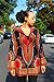 AMA(TM) Women Hooded African Print Casual Coat Long Sleeve Mini Dress