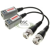 Best Price (12) Pieces of 1 Channel Passive CCTV Camera BNC Video Balun Transceiver for Security Camera System - BNC to UTP CAT5 2000ft transmission. Saves 20% on wire.