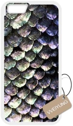 Diy Customized Cell Phone Case for Mermaid Scales White iphone 7 Hard Back Cover Shell Phone Case (Fit: iphone 7)