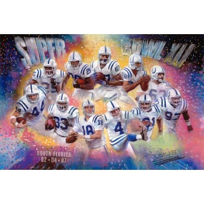 Indianapolis Colts (Super Bowl XLI) Sports Poster Print - 11x17