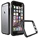 iPhone 6s Plus Case, RhinoShield [CrashGuard] 11 ft Shock Protection Thin Bumper - Lifetime Warranty & FREE Back Transparent Skin. Slim Heavy Duty Protection. Also for iPhone 6 Plus - Charcoal Black