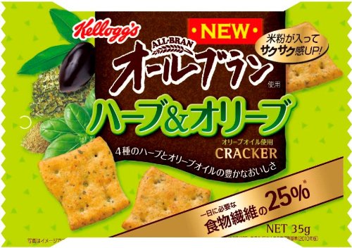 ケロッグ オールブランクラッカーハーブ&オリーブ 35g×6個