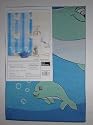 Whales and Dolphins Fabric Shower Curtain