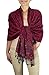 Peach Couture Womens Scarf Pashmina Scarf Fringe Scarf Long Scarf Red Scarf Shawl Paisley Pashmina Paisley Scarf Cranberry Red