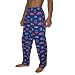 Mens MLB Chicago Cubs Walking Bear Cotton Thermal Sleepwear / Pajama Pants - Blue & Red