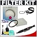 B+W Digital 72mm UV Haze MRC Lens Filter + Accessory Kit for Canon, Nikon, Sony, Olympus & Pentax Lenses