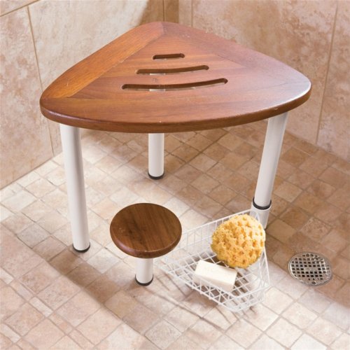 Bath Butler Teak Stool