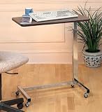 Standard Automatic Overbed Table - Gunstock Walnut