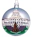 Famous Places Collection Washington DC  Capitol - Hand Painted Glass Ball Ornament