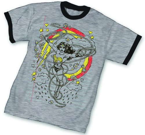  WONDER WOMAN NOTEBOOK HERO Ringer T-Shirt