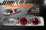 Acura Integra 2Dr Tail Lights JDM Chrome Clear Altezza Taillights 1994 1995 1996 1997 1998 1999 2000 2001 94 95 96 97 98 99 00 01