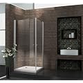 Echt Glas Duschkabine Duschabtrennung Dusche Rahmenlos 80 x 80 x 190 cm SPA ohne Duschtasse