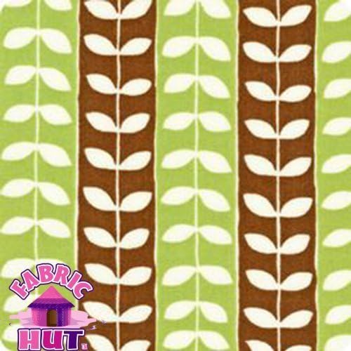 44" Wide Robert Kaufman Mingle Green Leaf Stripes By The Yard