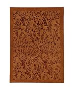 Design Community By Loomier Alfombra Nepal 100K (Marrón/Rojo)