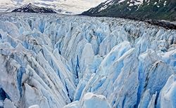 A Close-Up of a Prince William Sound Glacier in Alaska - Evocative Photographic Print by Carol M. Highsmith