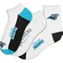 For Bare Feet Carolina Panthers Men's Socks- 3 Pack Large