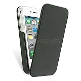 from Celicious Black Premium PU Leather Flip Case for Apple iPhone 4S / iPhone 4