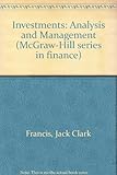 Investments : analysis and management