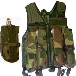 New Rap4 Strikeforce Swat Paintball Vest Camo w/ Pouch