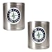 Seattle Mariners MLB 2pc Stainless Steel Can Holder Set- Primary Logo by Great American Products