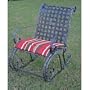 Mandalay Wrought Iron Rocking Chair (Black Antique Pewter) (34"H x 26.75"W x 34"D)