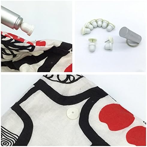 Mini Duvet Holders/Fasteners/Locks Keeping Corners of Duvets/Comforters/Blankets in Place, Preventing Bunching and Shifting inside the Cover (8 Locks + 1 Key, White)