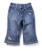 Sweet and Soft Baby Blue Jeans Capri Cut-Flower, 6 months