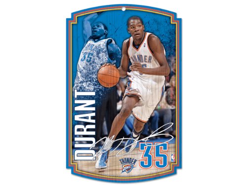 Wincraft Oklahoma City Thunder Kevin Durant Wood Sign